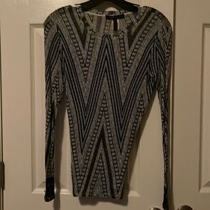 Printed long sleeve shirt
